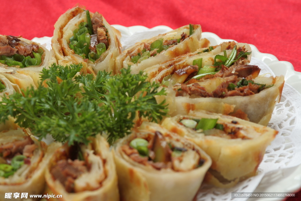 牛肉卷饼份
