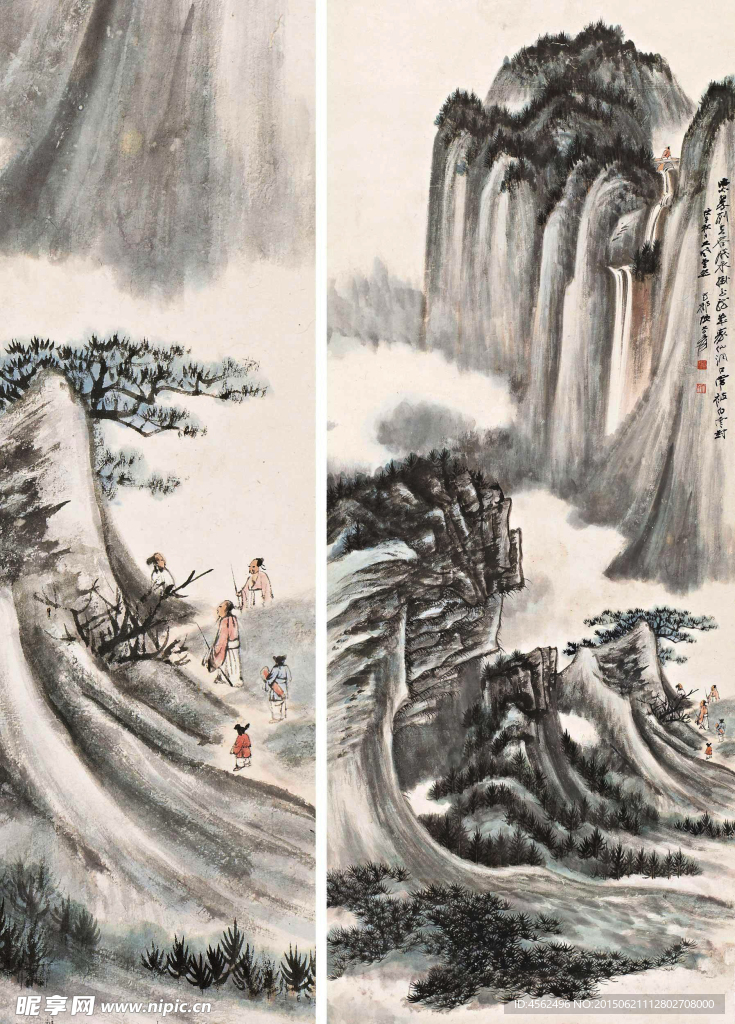 张大千国画