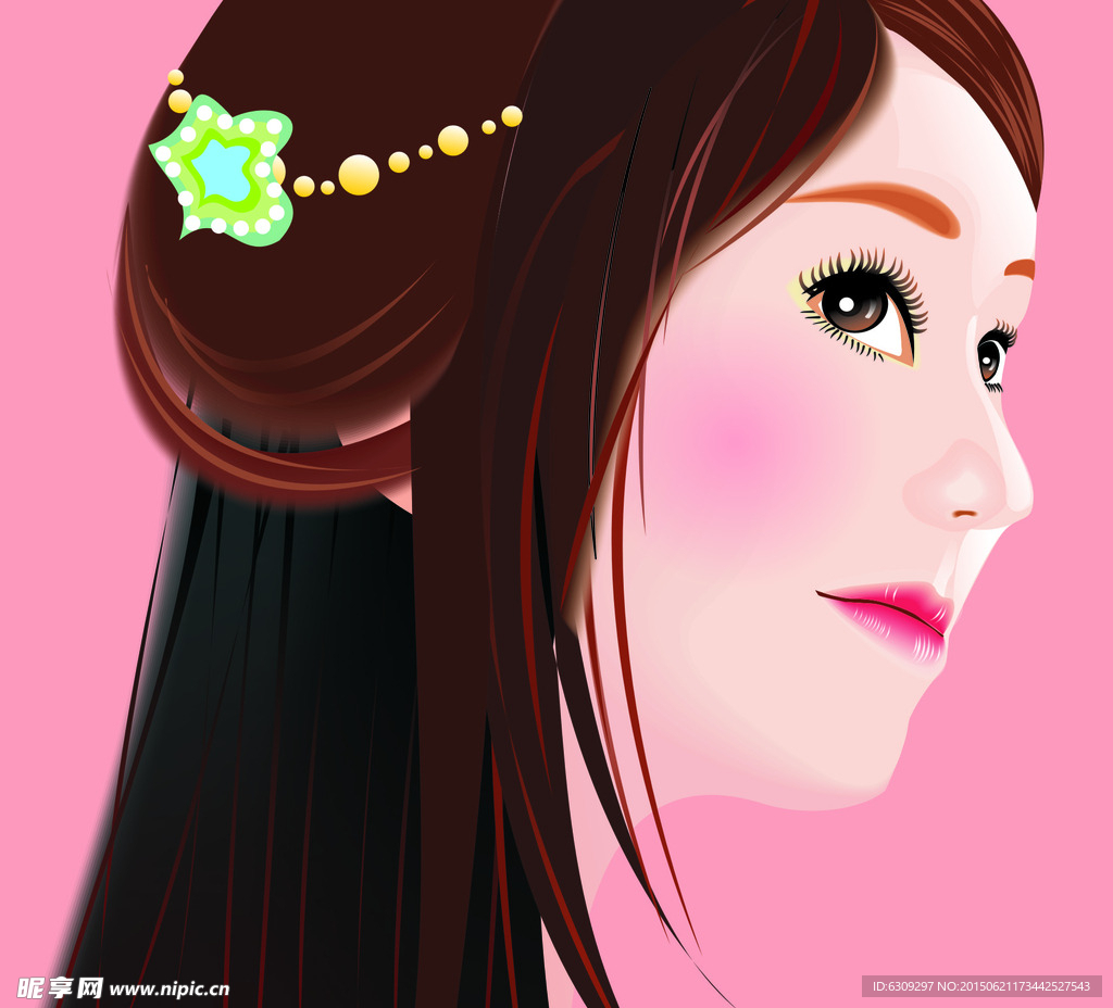 美女绘图