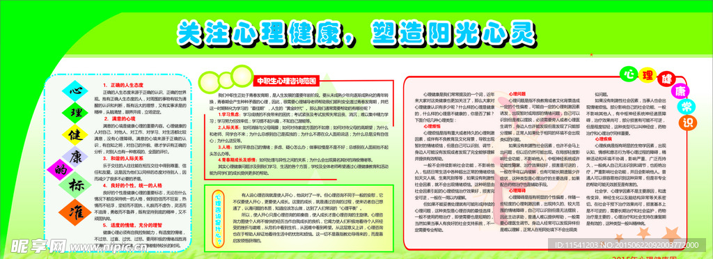 心理健康展板