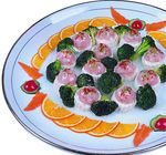 百花酿豆腐