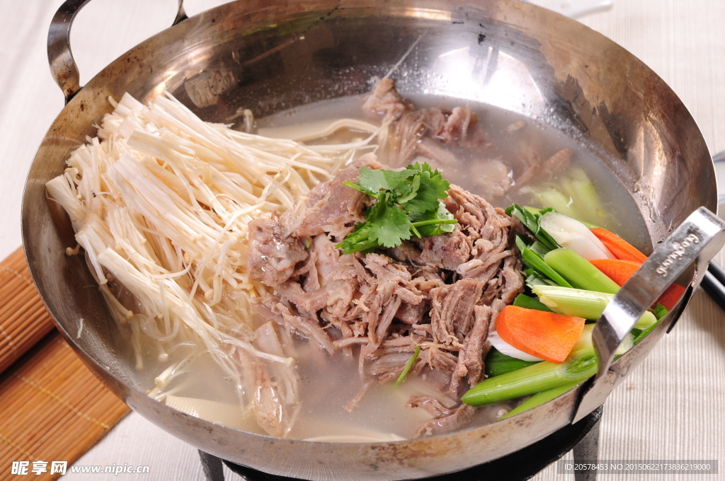 手撕羊肉锅仔