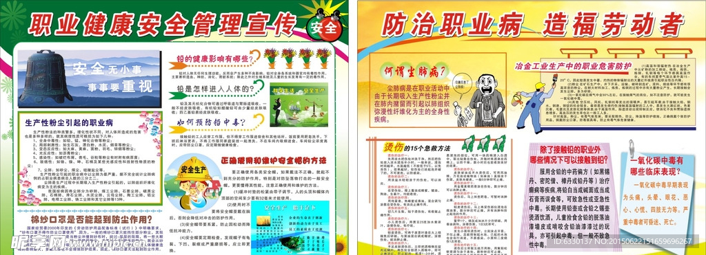 职业健康宣传栏