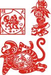 猴年剪纸