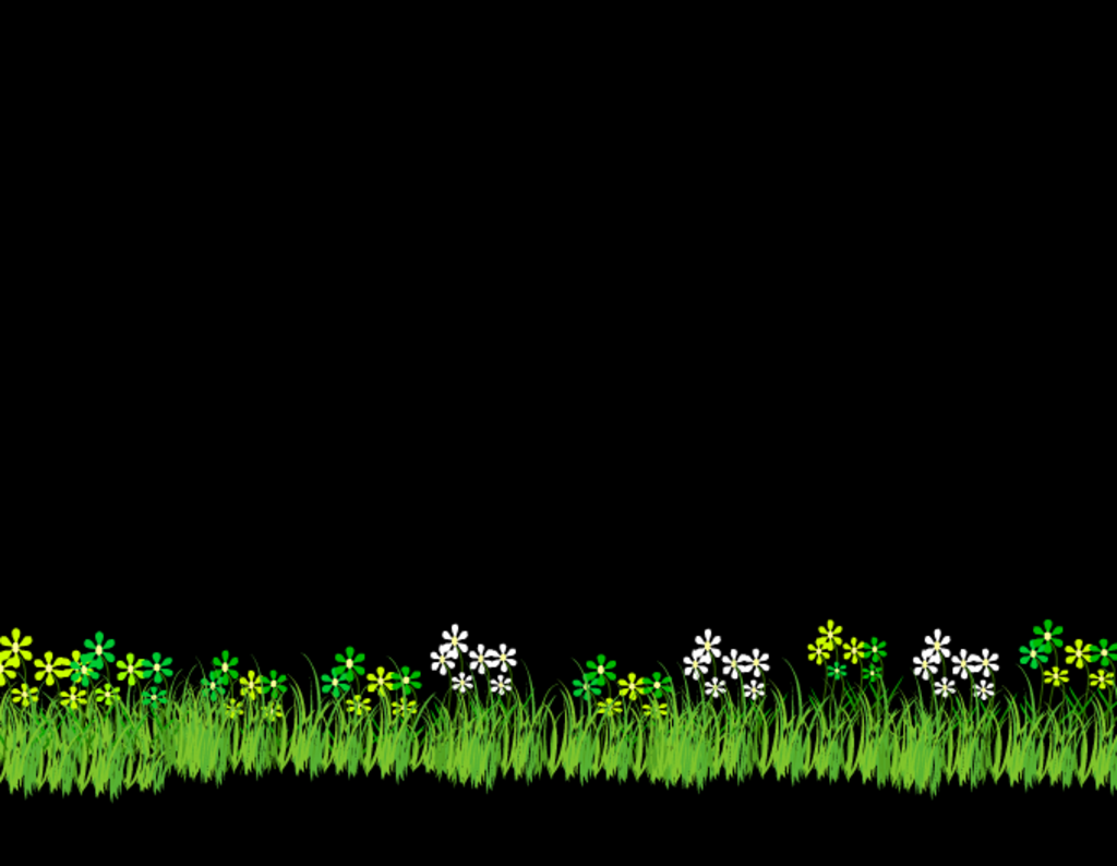 flash绿色草地和小花朵