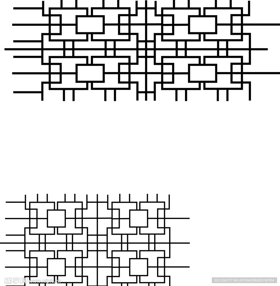 矢量窗楞 窗花