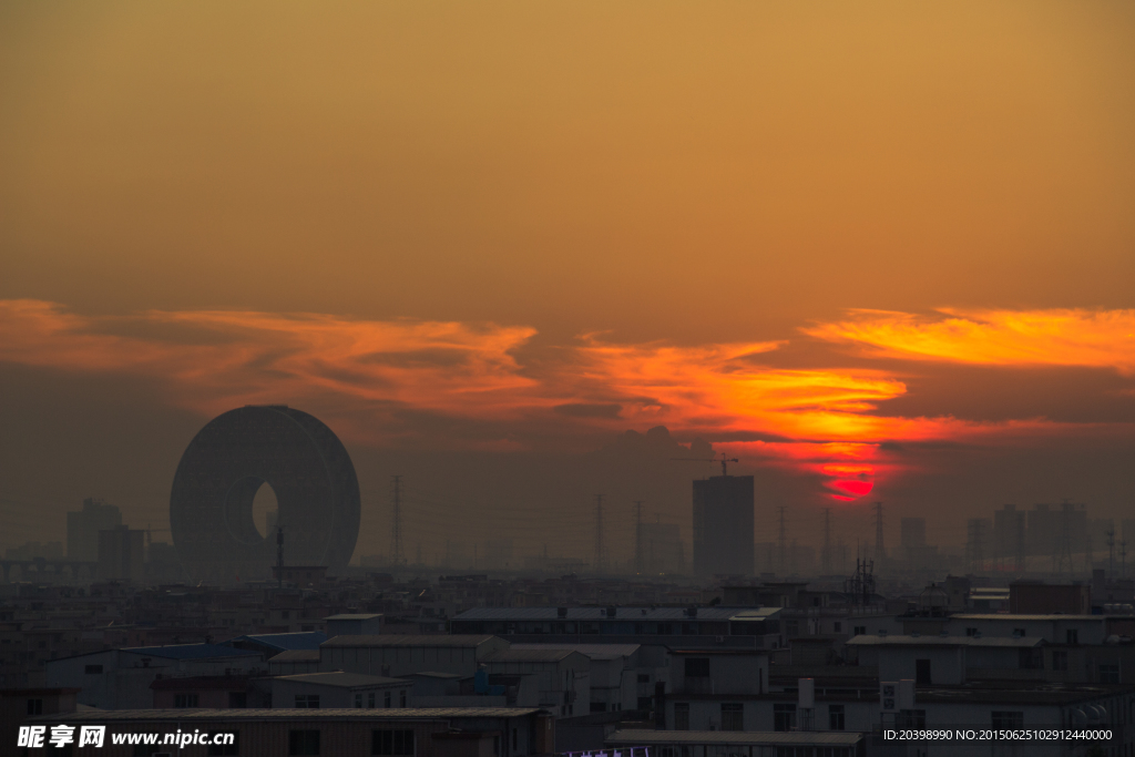 广州圆与夕阳