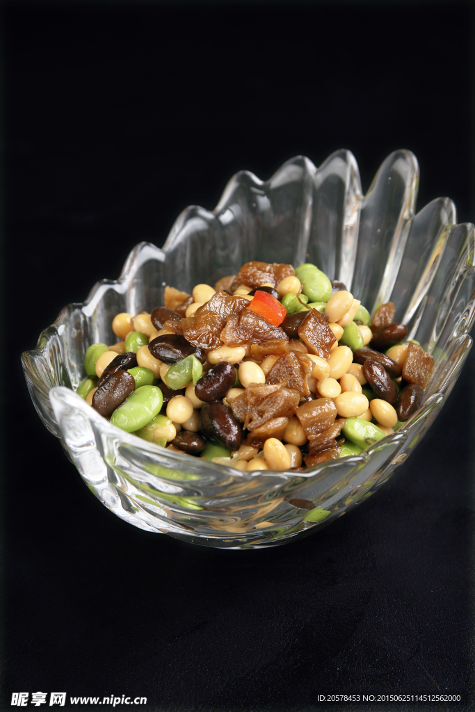 彩豆拌脆瓜