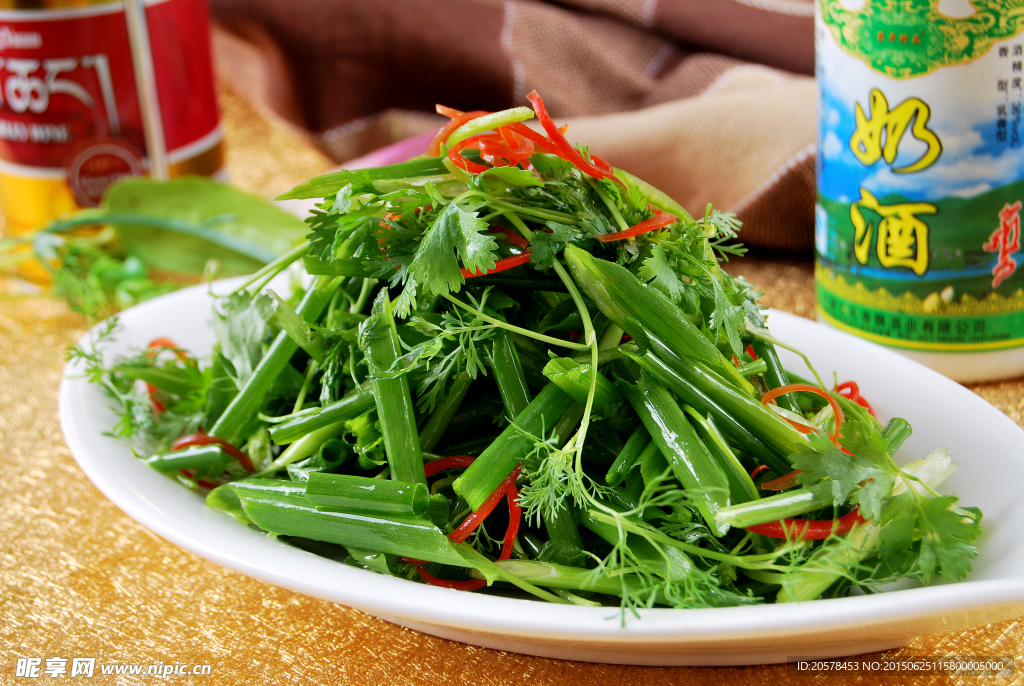 小葱拌香菜