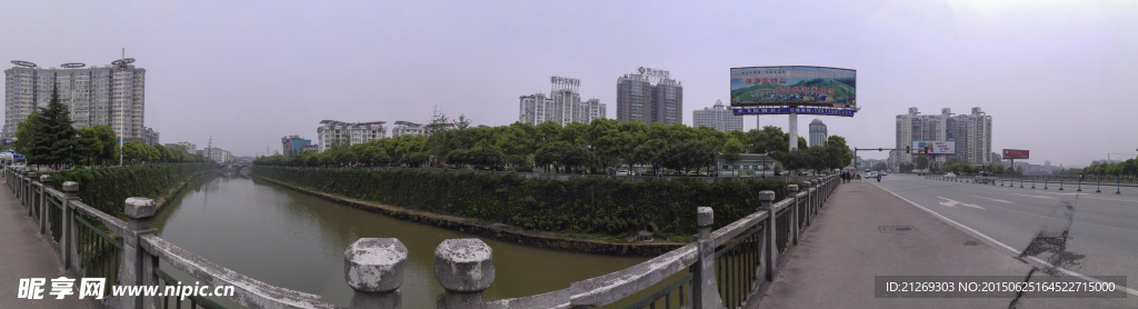 萍水河全景图