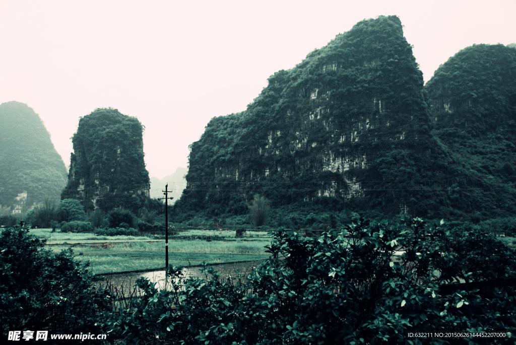 兴坪雨景