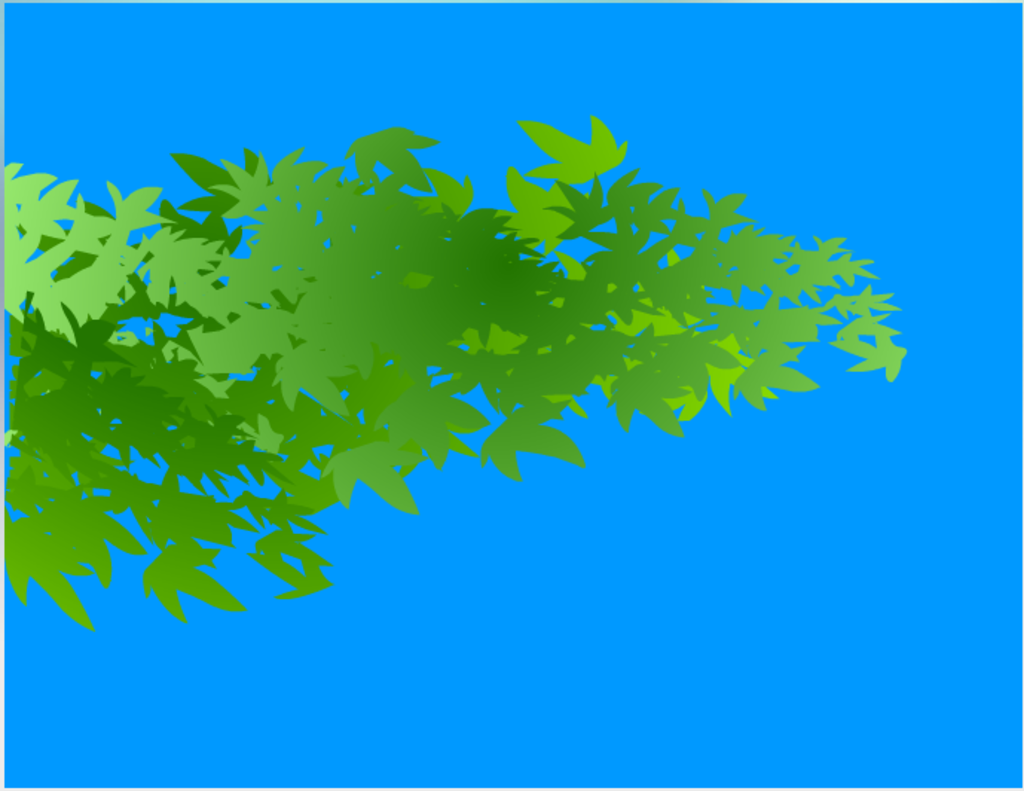 绿色树叶摇摆flash矢量动画