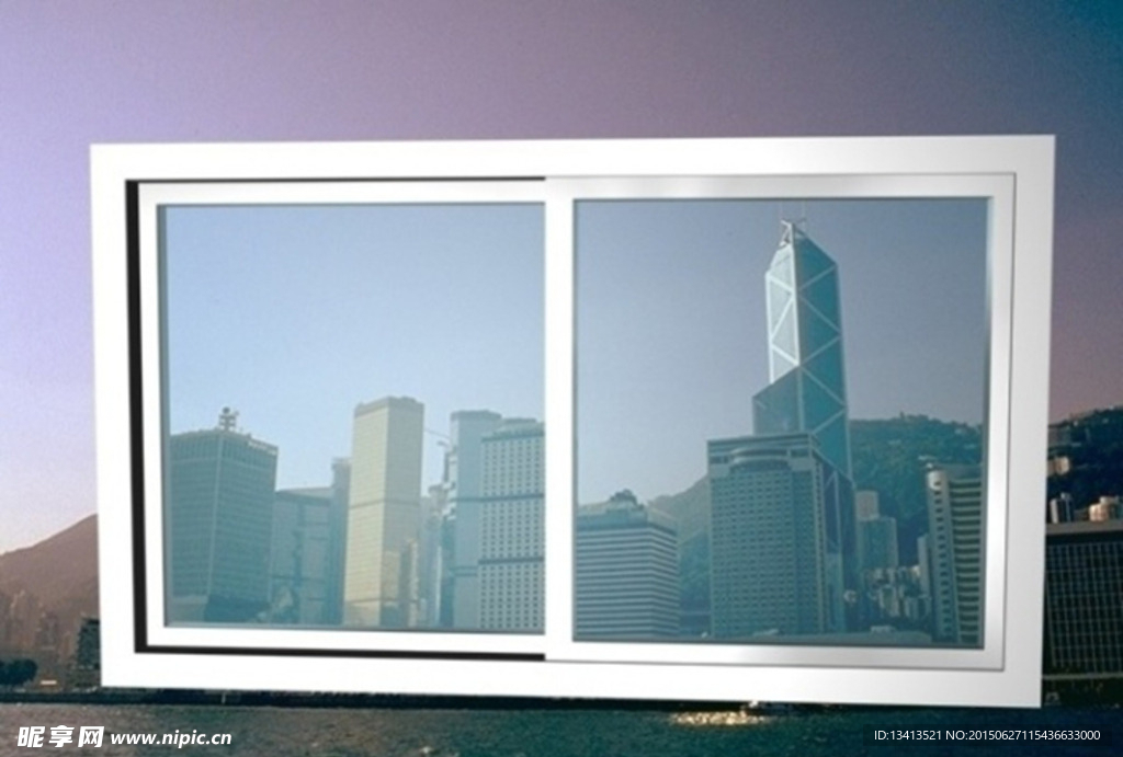 铝合金窗3D模型设计