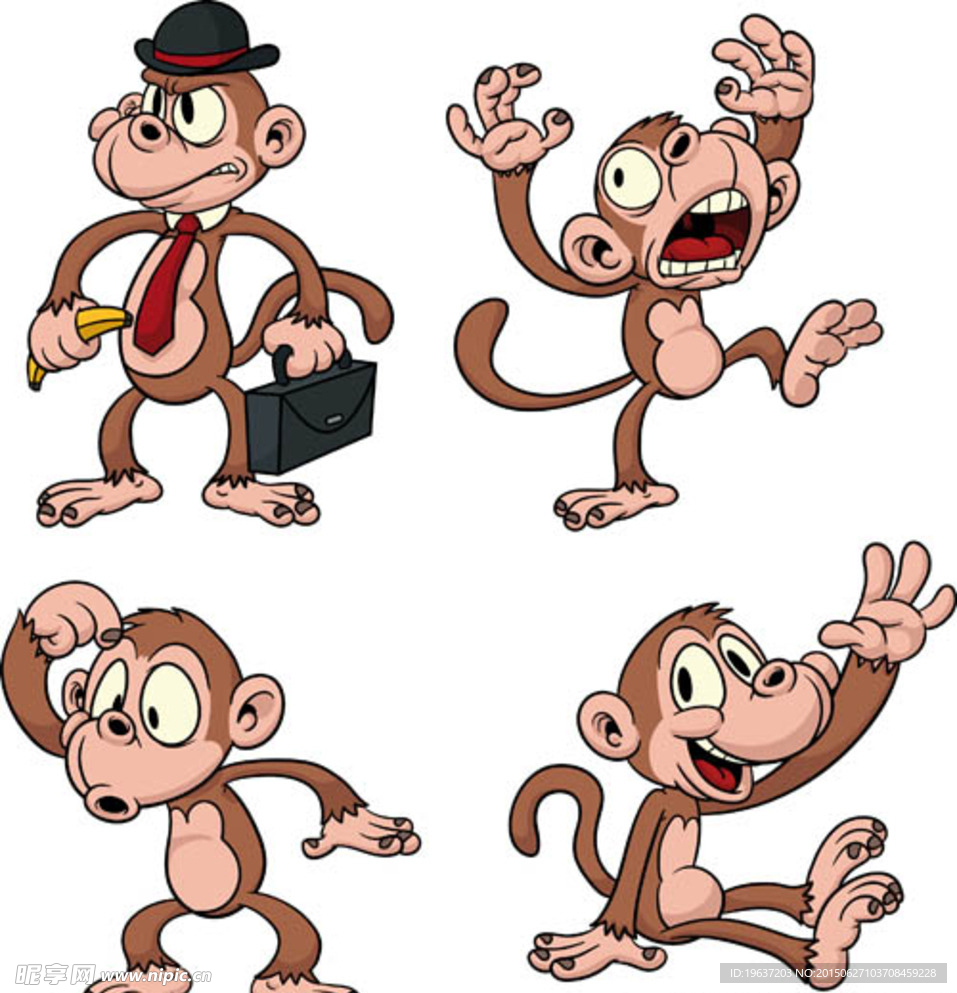 猴子动漫矢量图系列