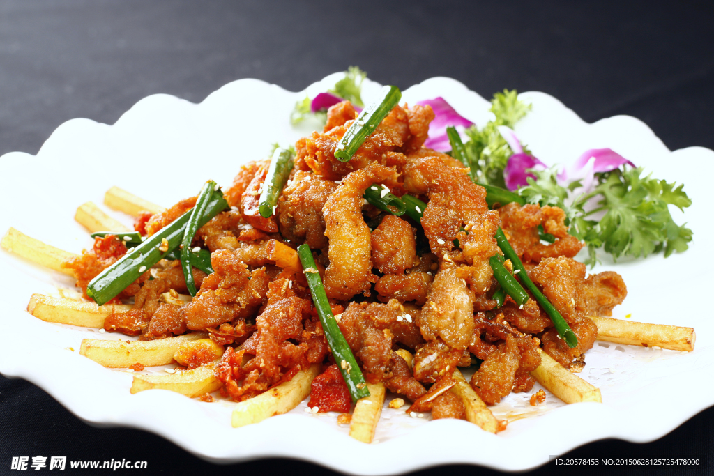 薯条飘香鸡