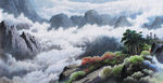雾锁山峰
