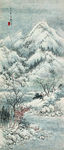 山中雪景