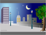 城市夜景flash动画源文件
