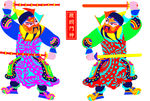 鞭锏门神