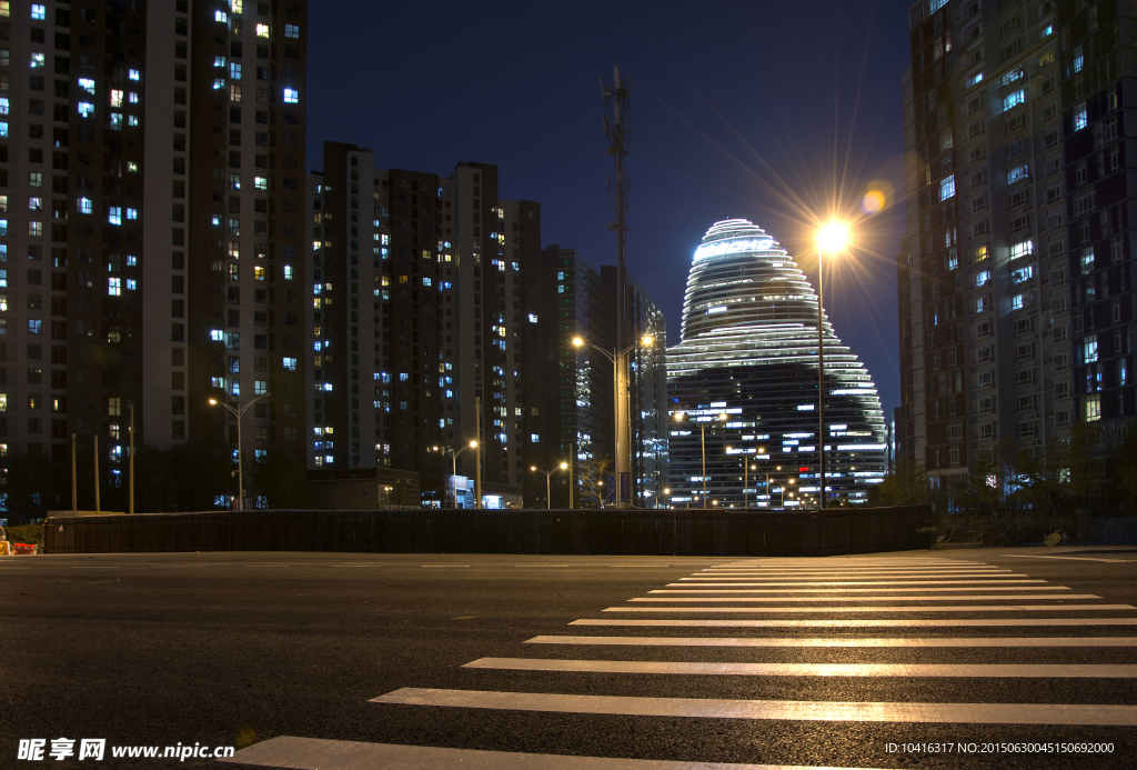 望京夜景