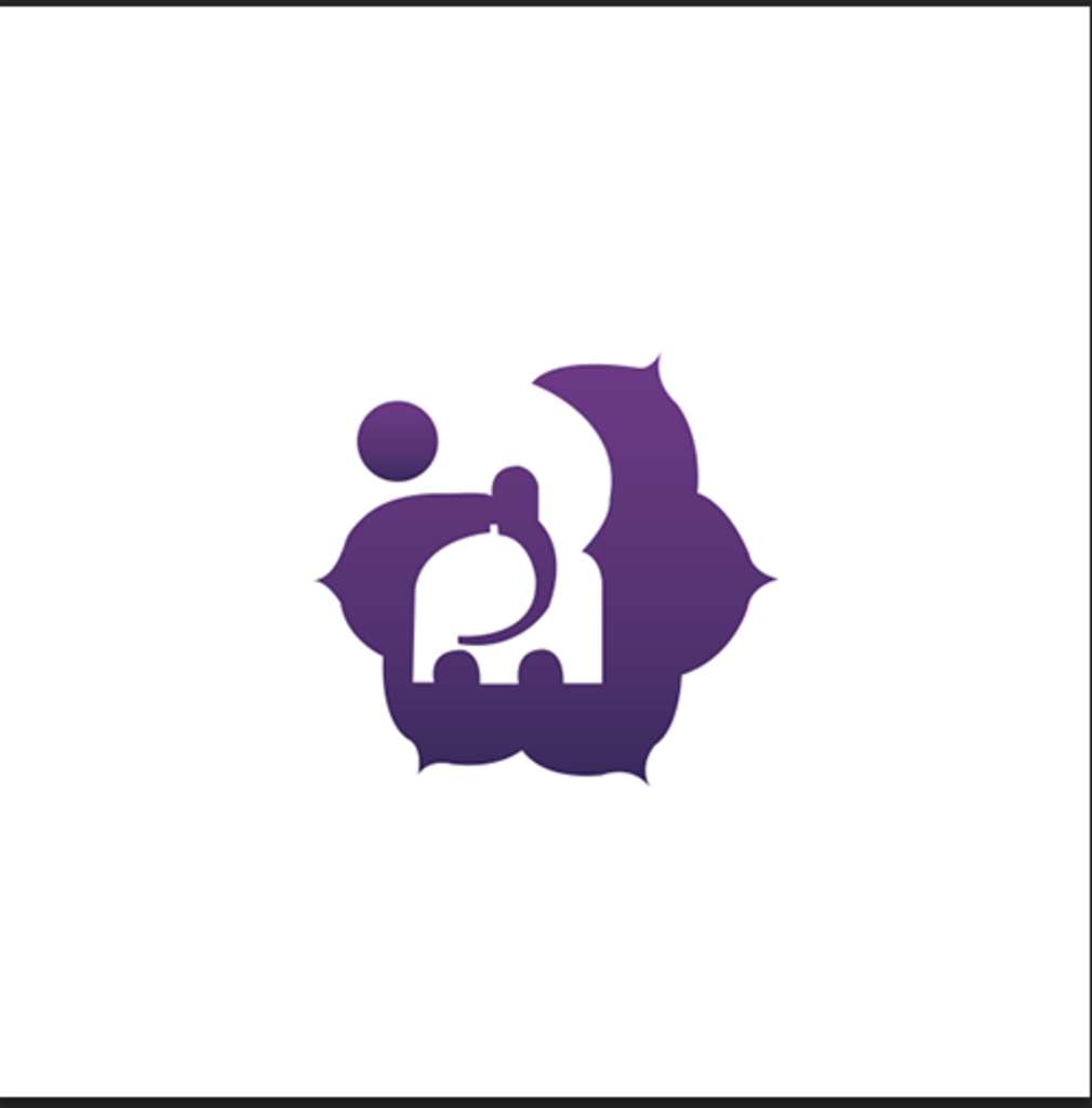 紫色标志（小象）