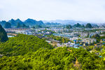 桂林市叠彩区俯视图