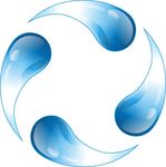 蓝色水滴素材