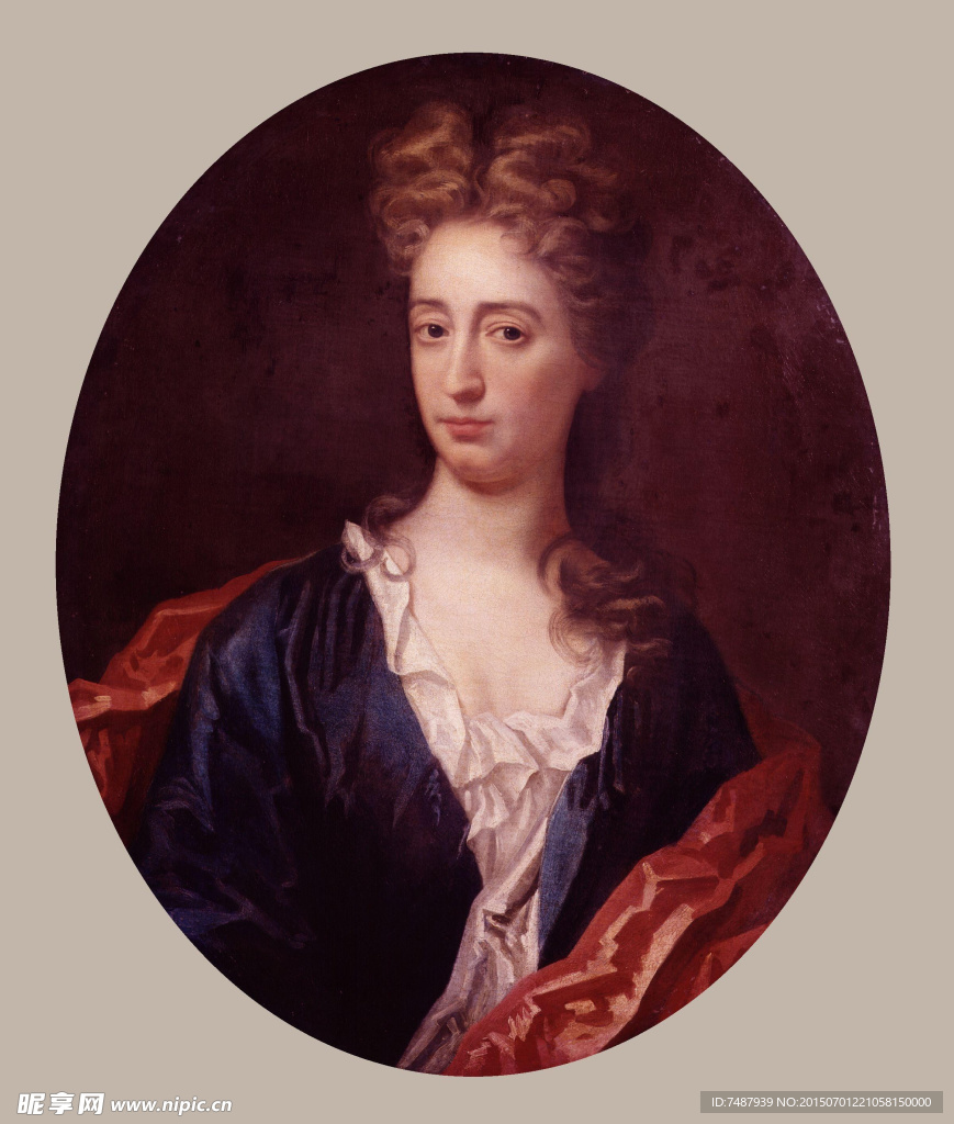 油画美女