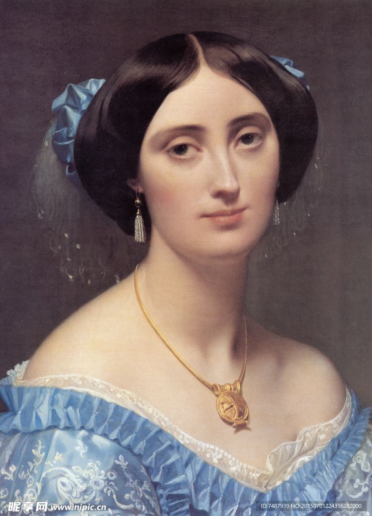 油画美女
