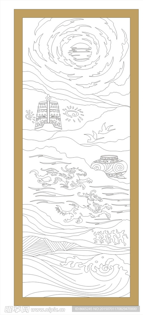 古典雕刻图案