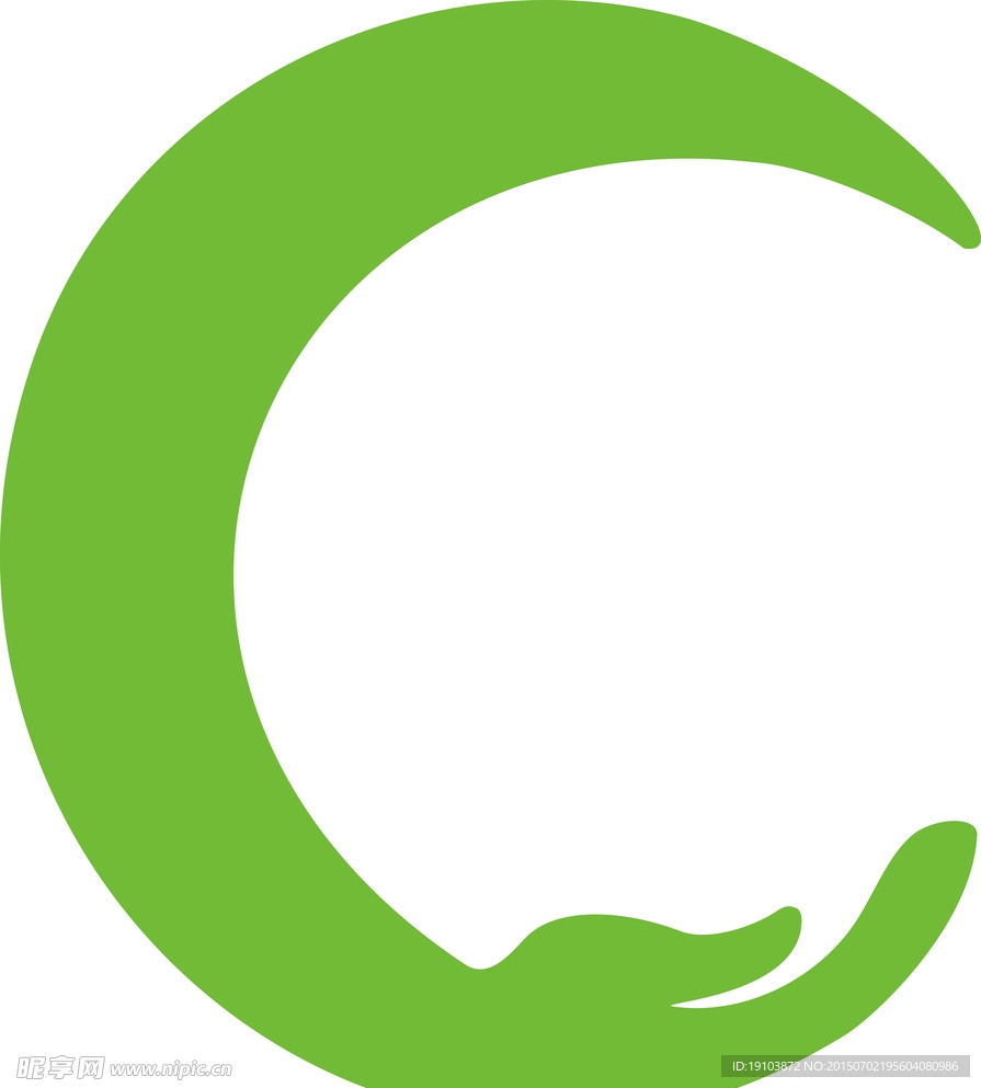 手形绿叶logo