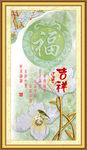 玉雕玄关背景墙装饰画