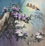 鸟与花枝