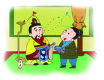 传统典故儿童成语故事插画图片