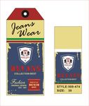 JEANS WEAR 吊牌