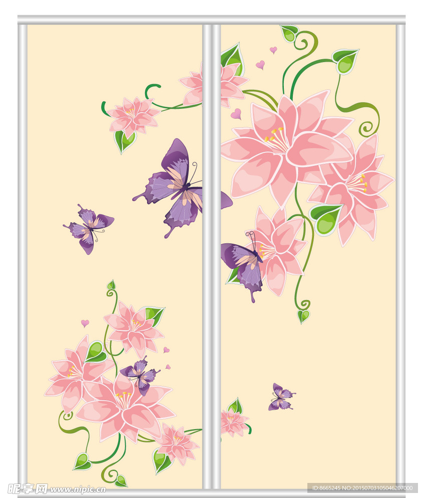 蝴蝶花卉