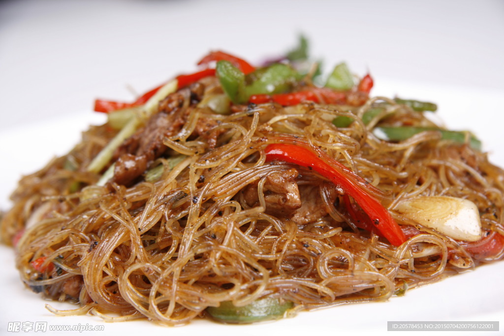 黑椒炒河粉米粉