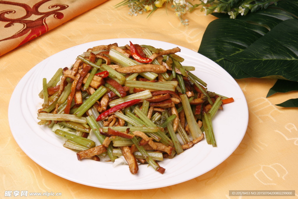 香干炒家芹