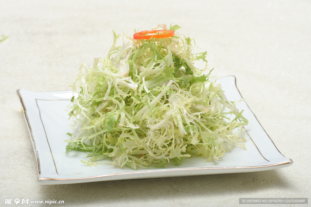凉拌狼牙菜