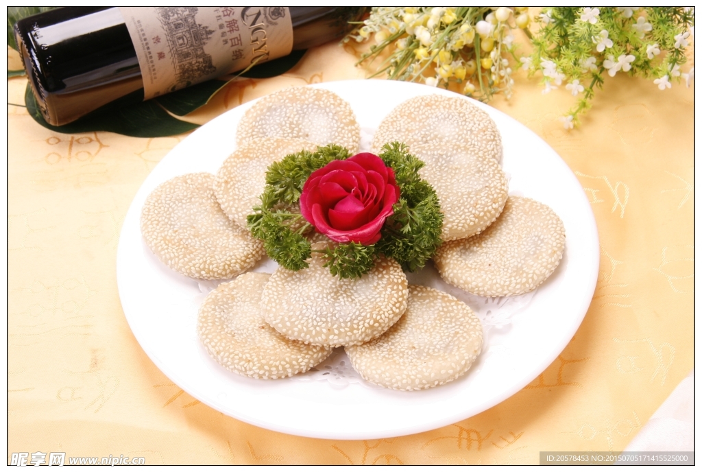 芝麻贴饼