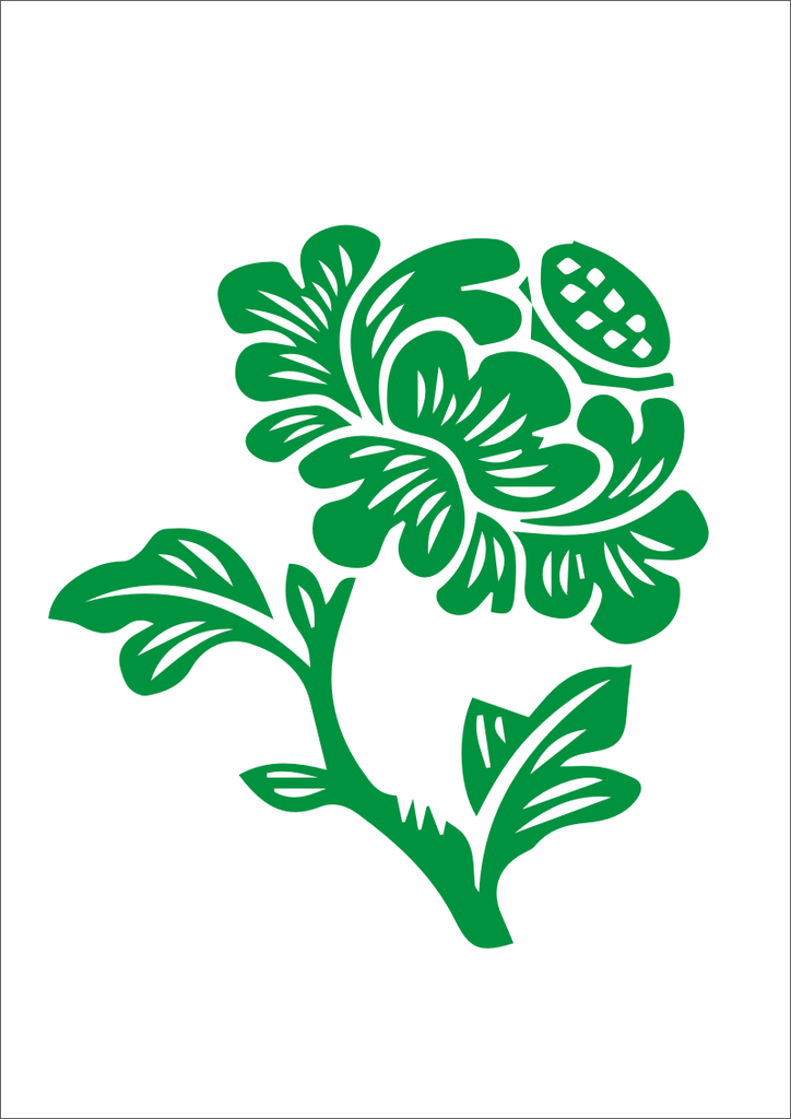 菊花剪纸