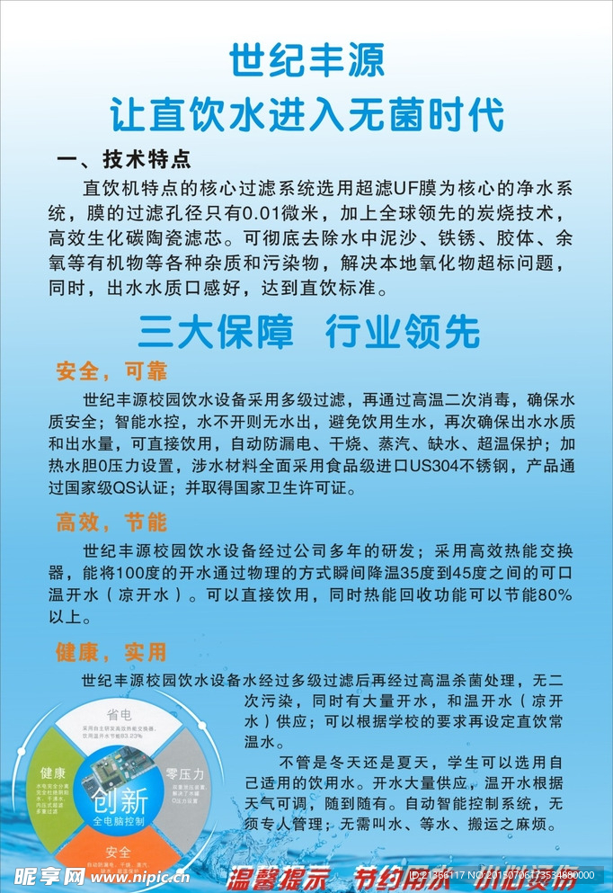 饮水制度展板