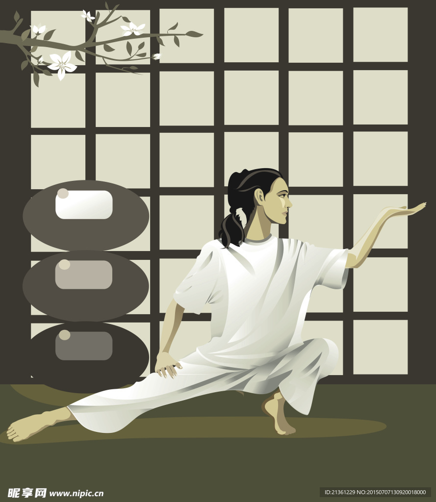 瑜伽插画