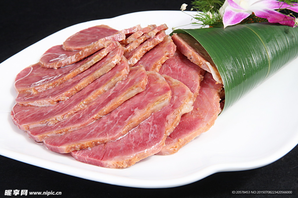 竹叶风味鹿肉