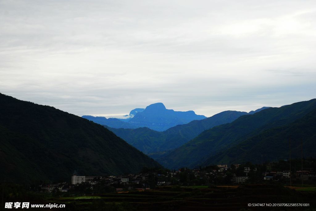 大渡河风光 峨边大渡河