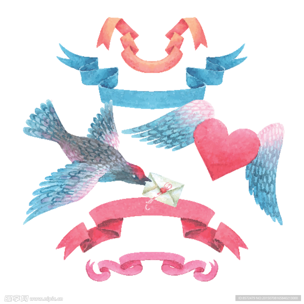 柔和清新图片边框