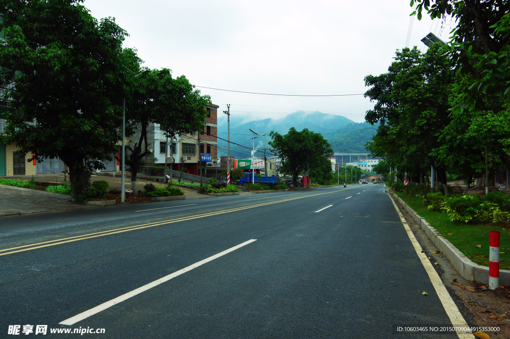 城郊山水 路桥建筑