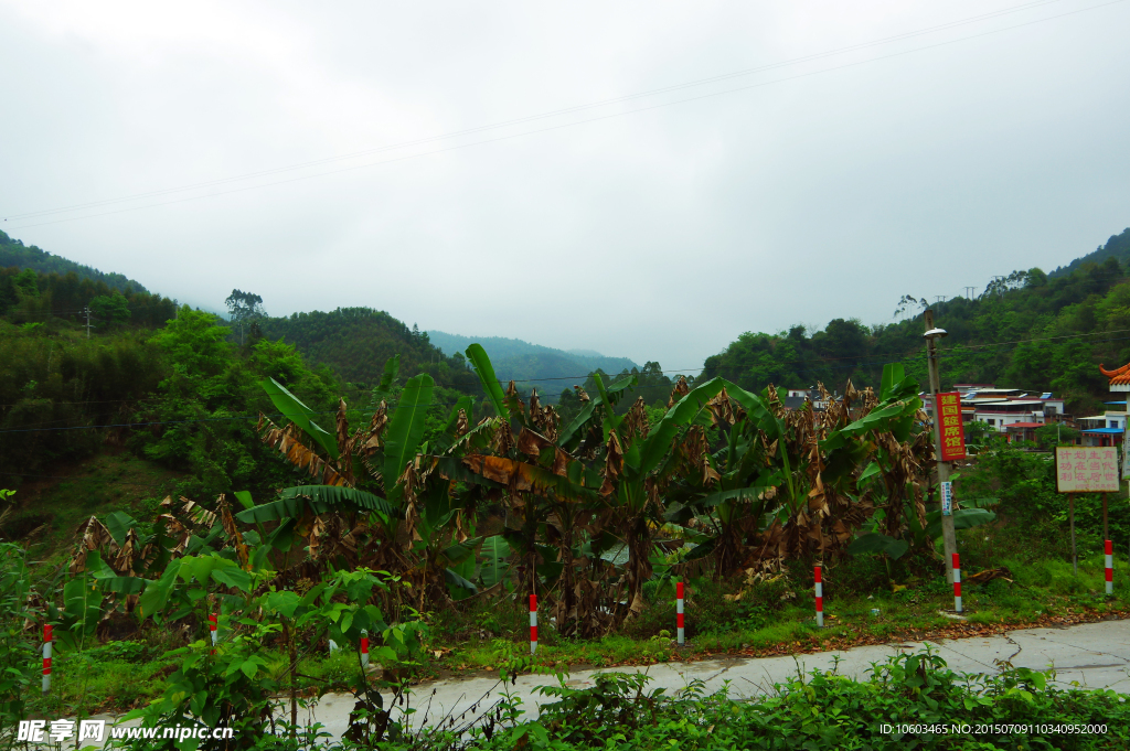 明山烟雨 一路风景