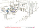 办公室矢量插画