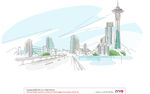 城市风景插画